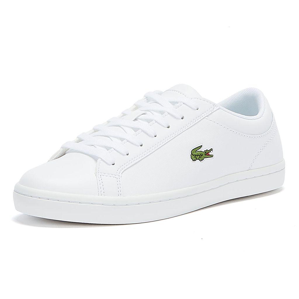 Lacoste Straightset Bl1 Spw Trainers in White - Save 54% - Lyst
