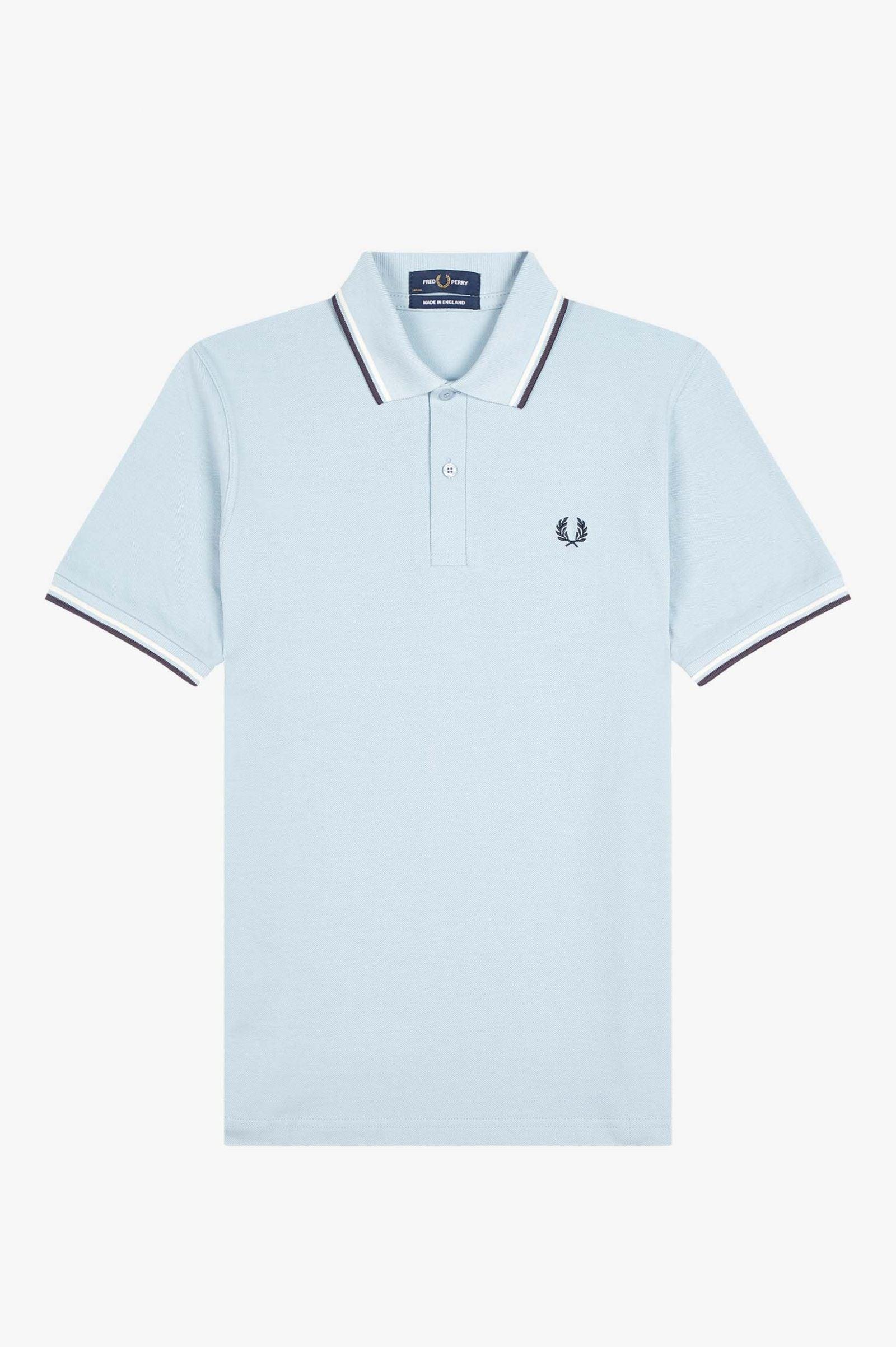 Fred Perry Cotton Fred Perry Twin Tipped M12 Shirt in Blue for Men | Lyst