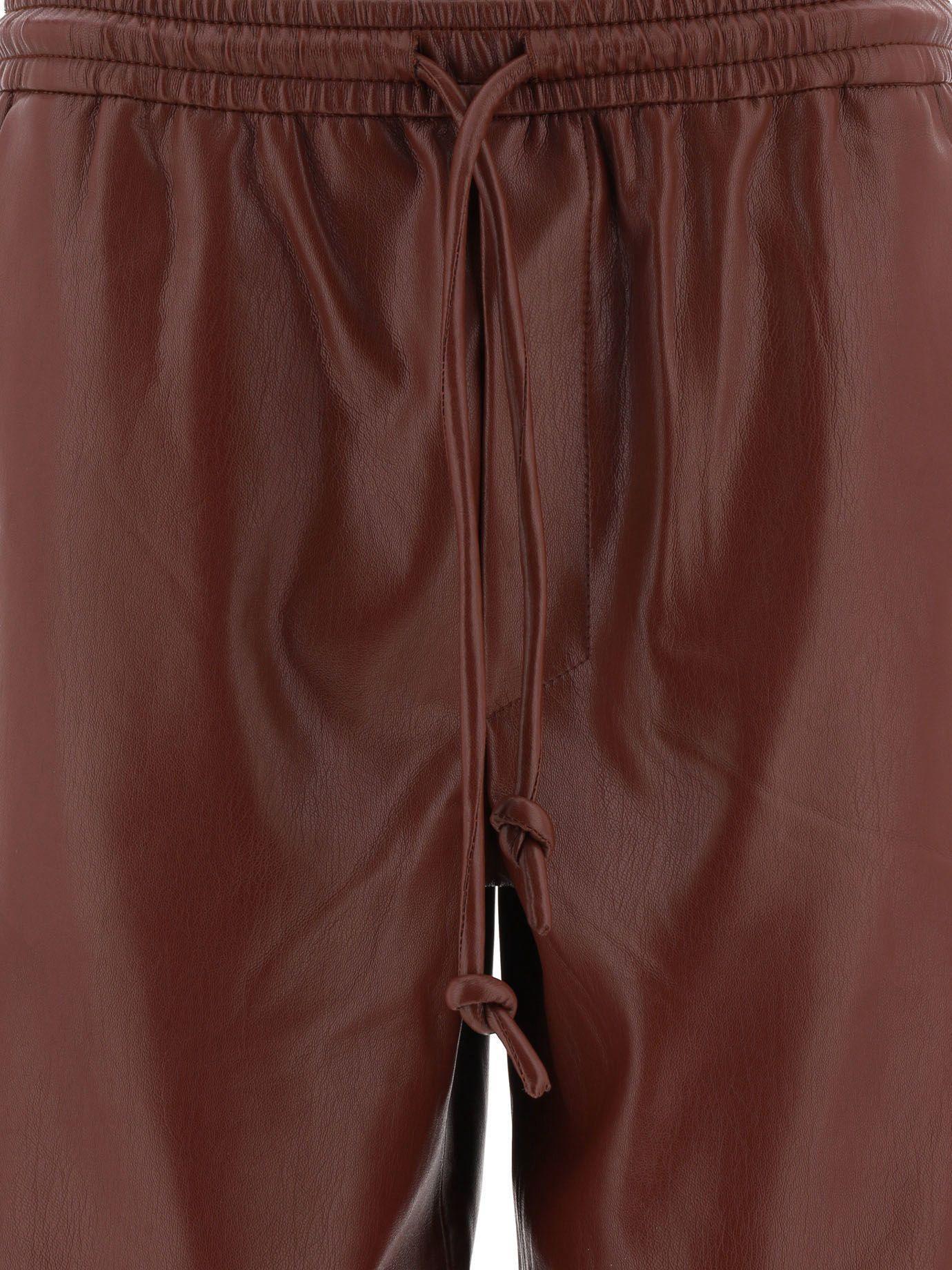 Nanushka Other Materials Pants in Brown,Burgundy (Brown) | Lyst