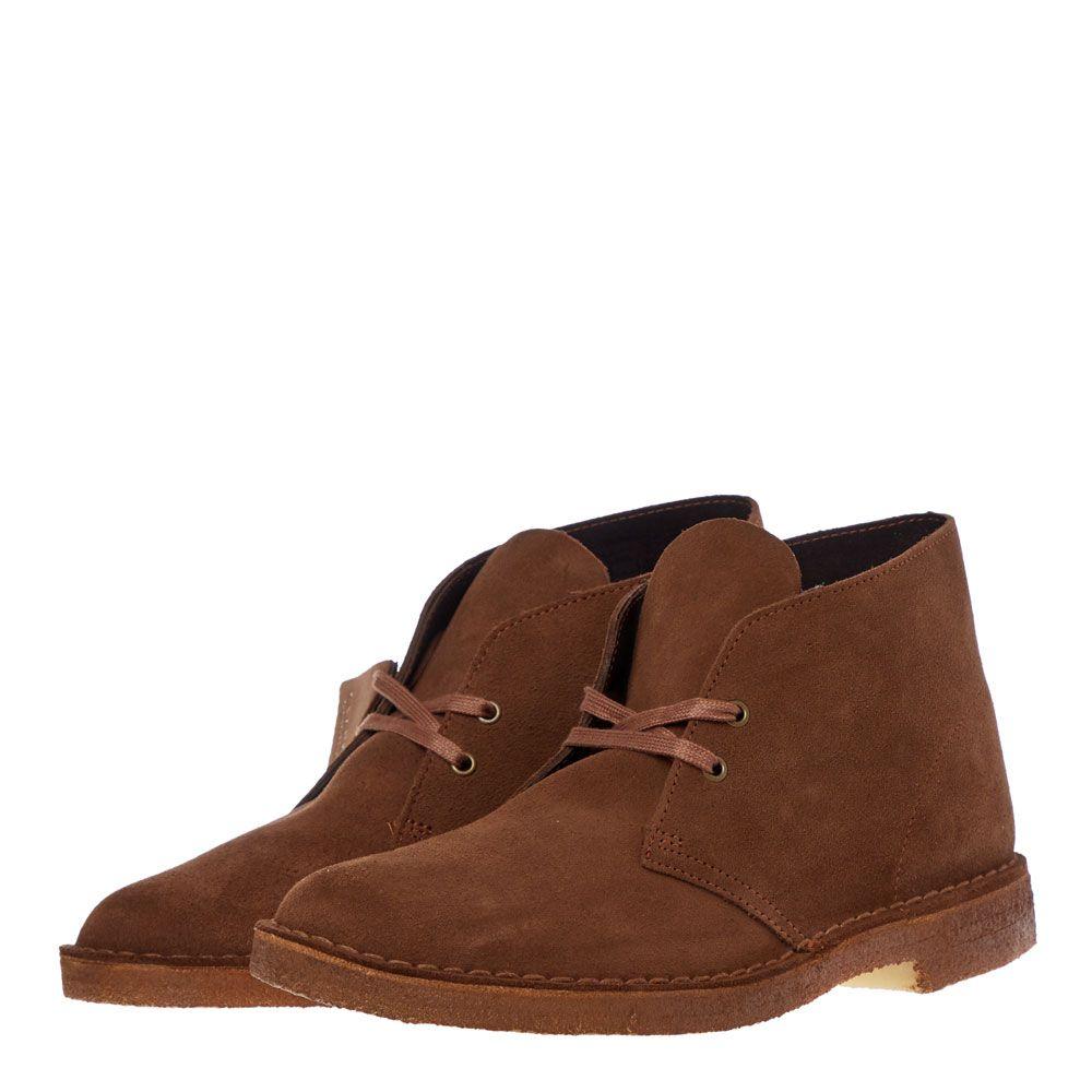 clarks desert boots cola suede sale