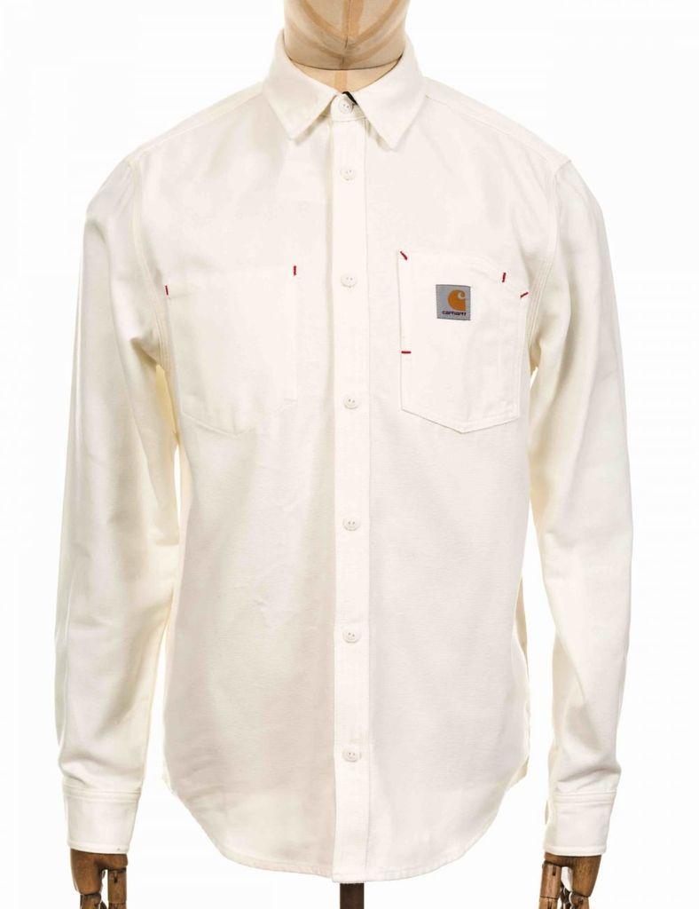 Carhartt Wip L/s Tony Shirt in White for Men | Lyst Canada