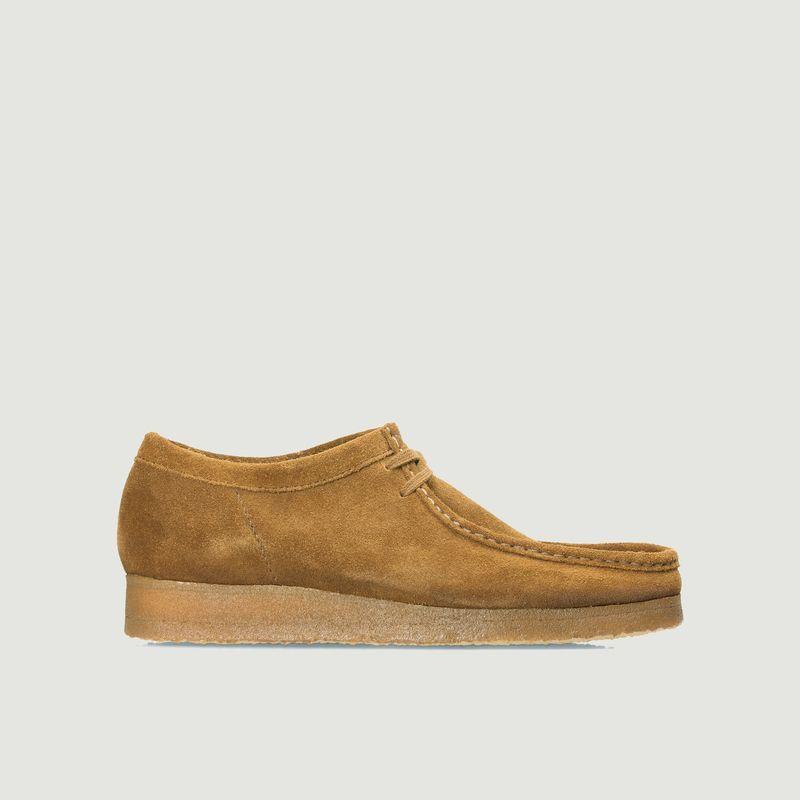 clarks wallace cola suede