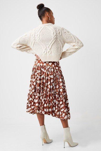 french connection cable knit sweater