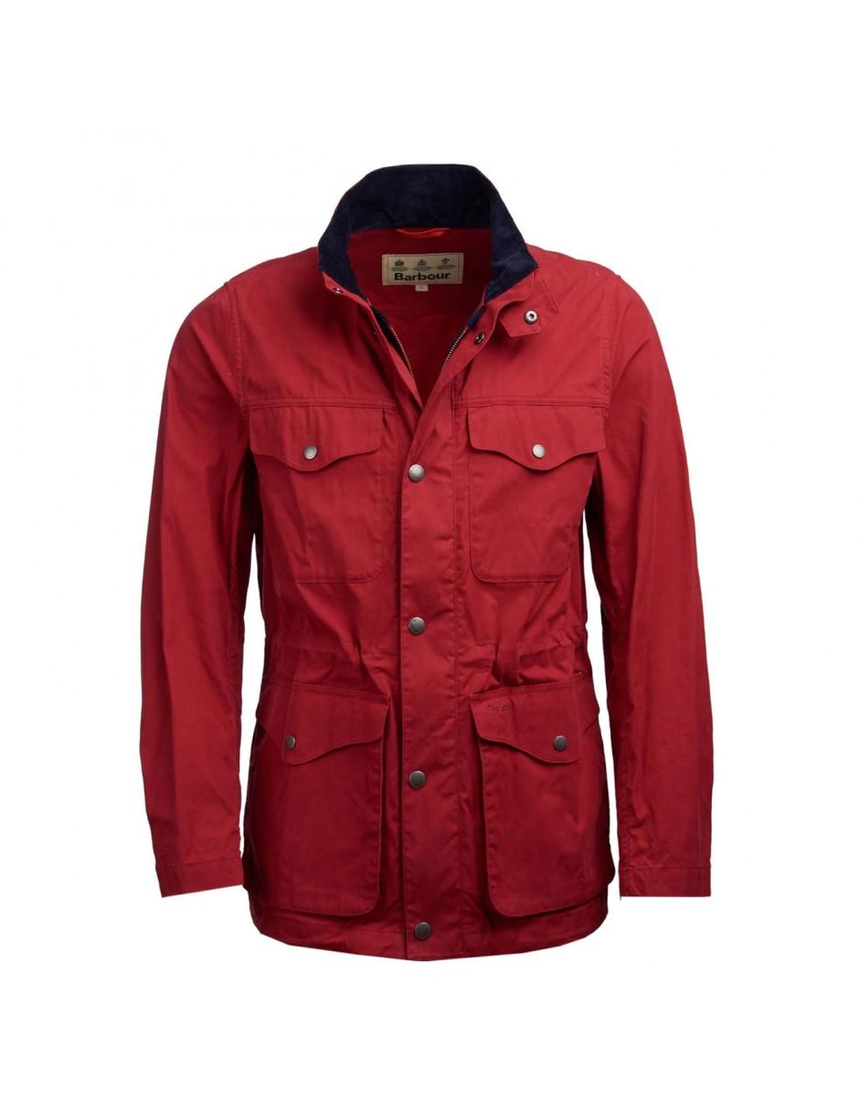 barbour red jacket mens