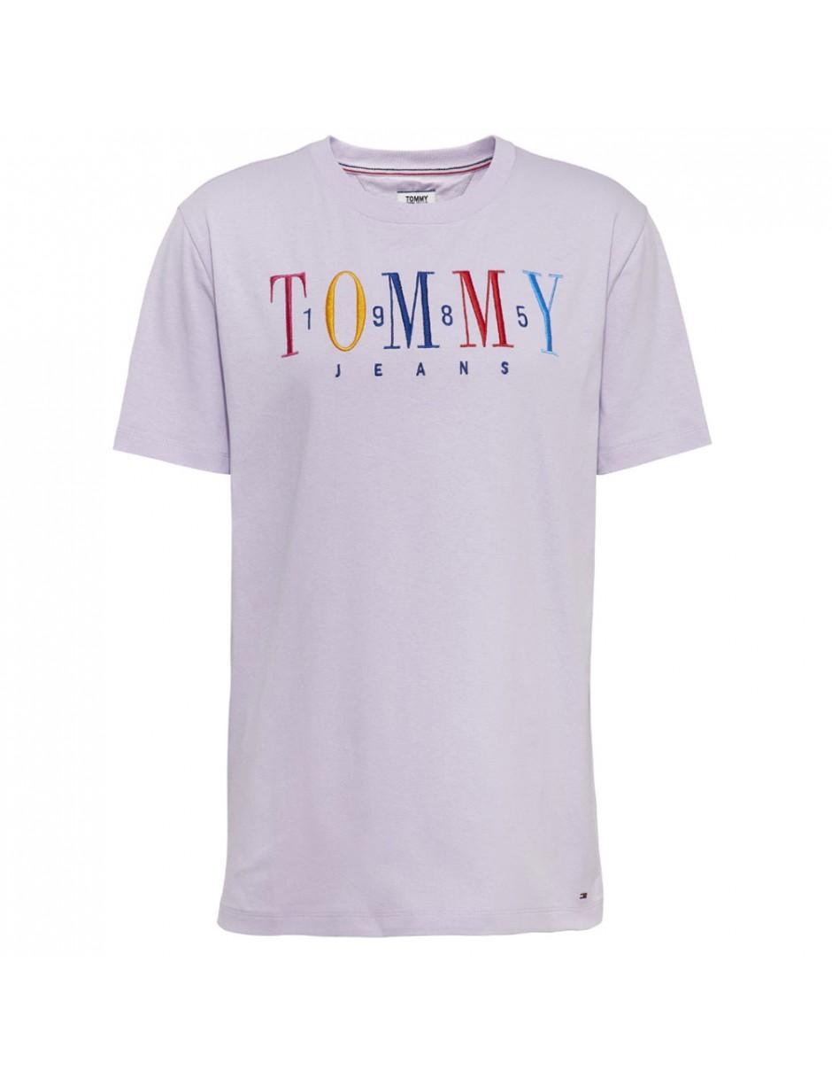 Tommy Hilfiger Tommy Jeans 1985 Embroidered T-shirt in Purple | Lyst