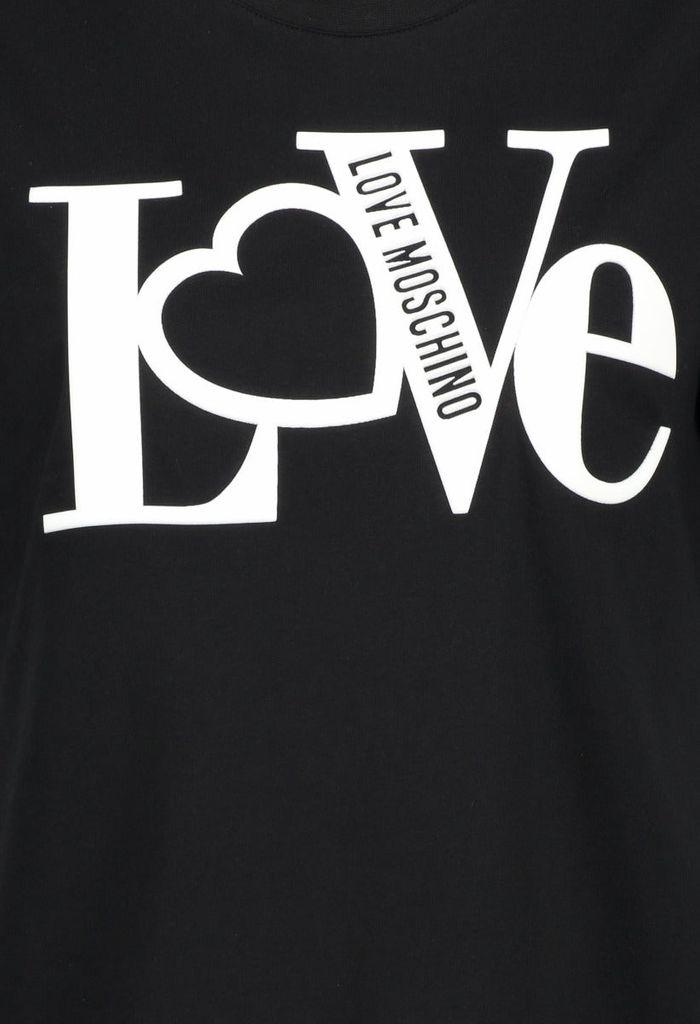 Love Moschino Rubber Logo T Shirt in 