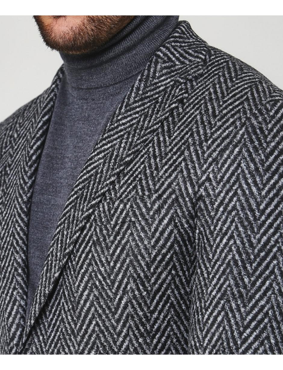 BOSS by Hugo Boss Wool Slim Fit Nold1-j Herringbone Jacket in Grey (Gray)  for Men - Lyst