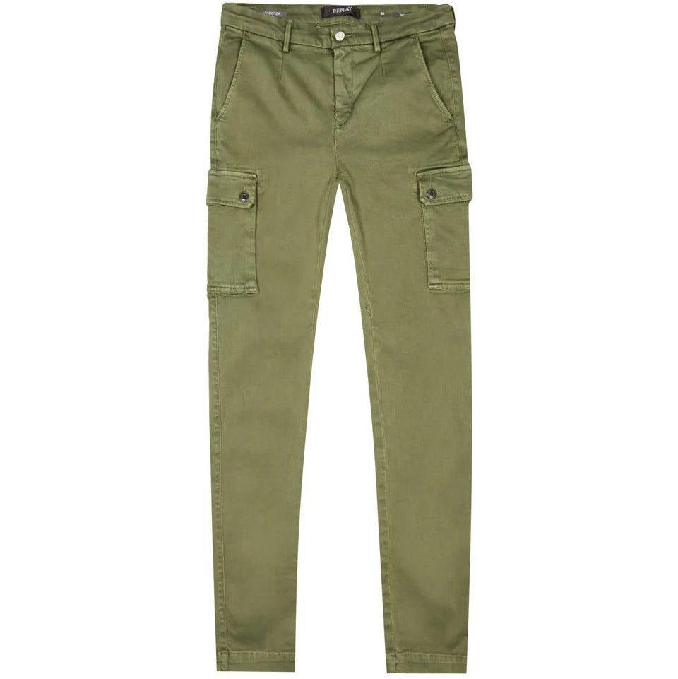 Replay Hyperflex Cargo Pants Khaki in Green for Men | Lyst Canada