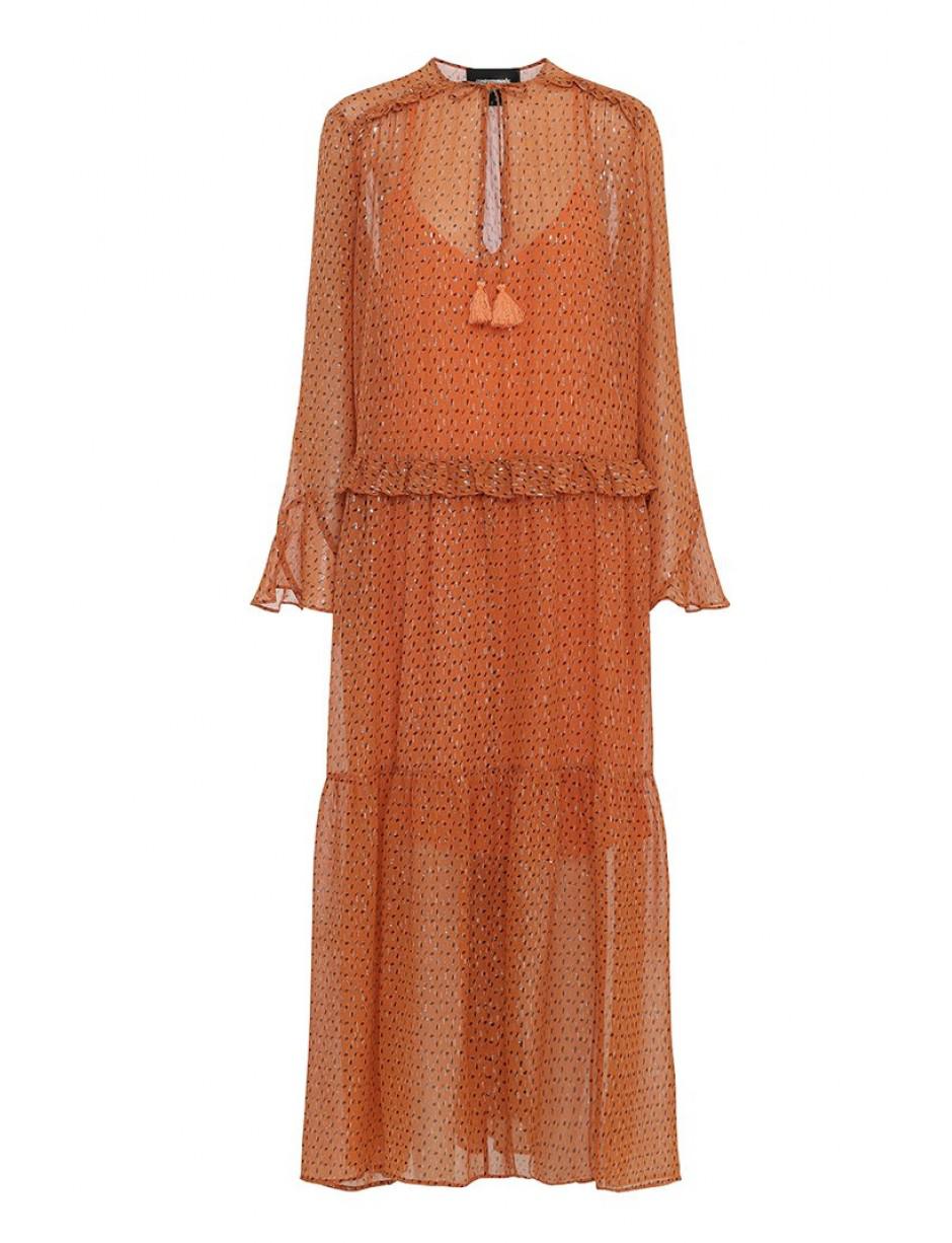 Custommade• Silk Vickey By Nbs Vermillion Orange Dress - Lyst