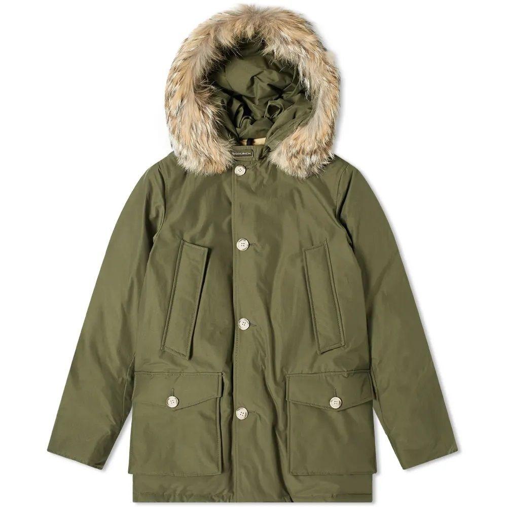 woolrich green parka