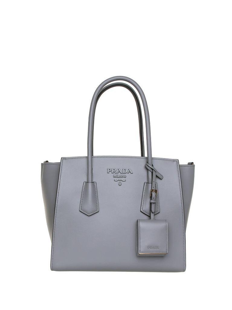 grey prada handbag
