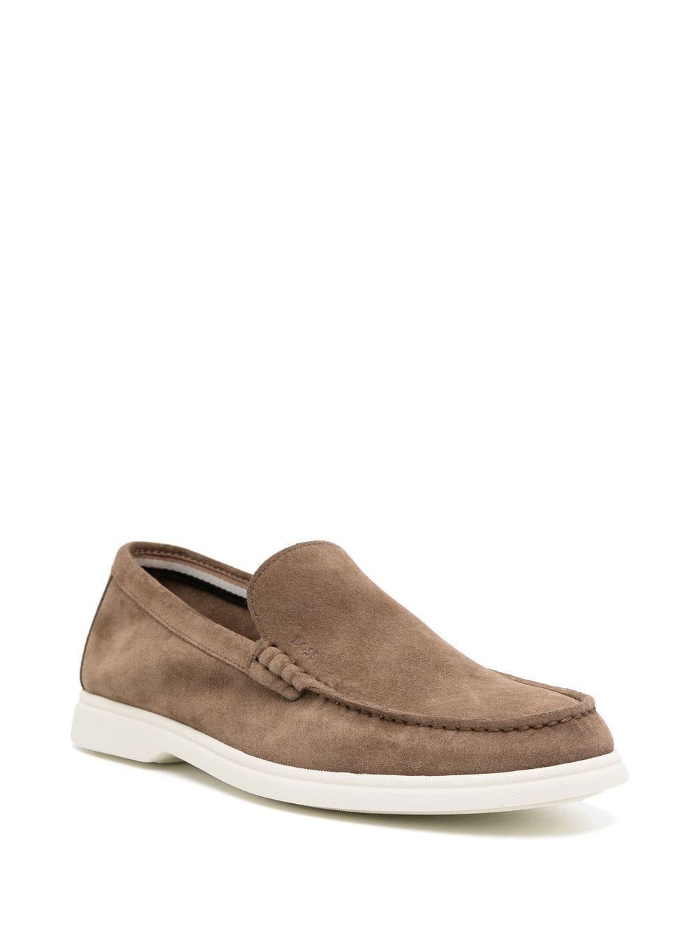 BOSS by HUGO BOSS Slip-on Suede Loafers in Brown for Men | Lyst