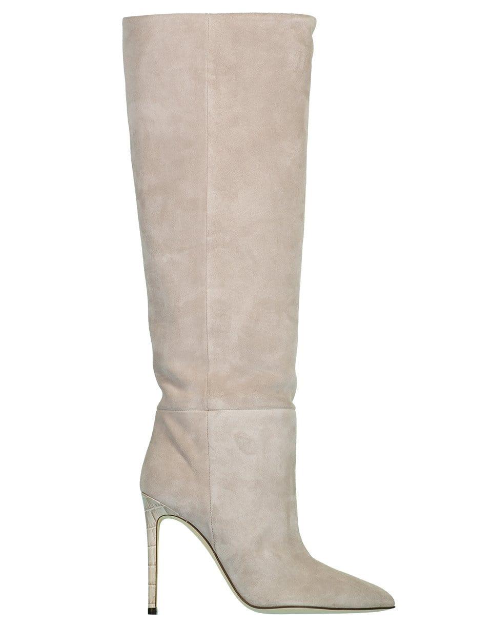 grey tall boots with heel