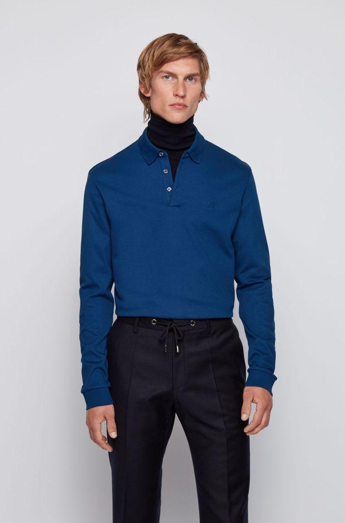 boss pado long sleeve polo shirt