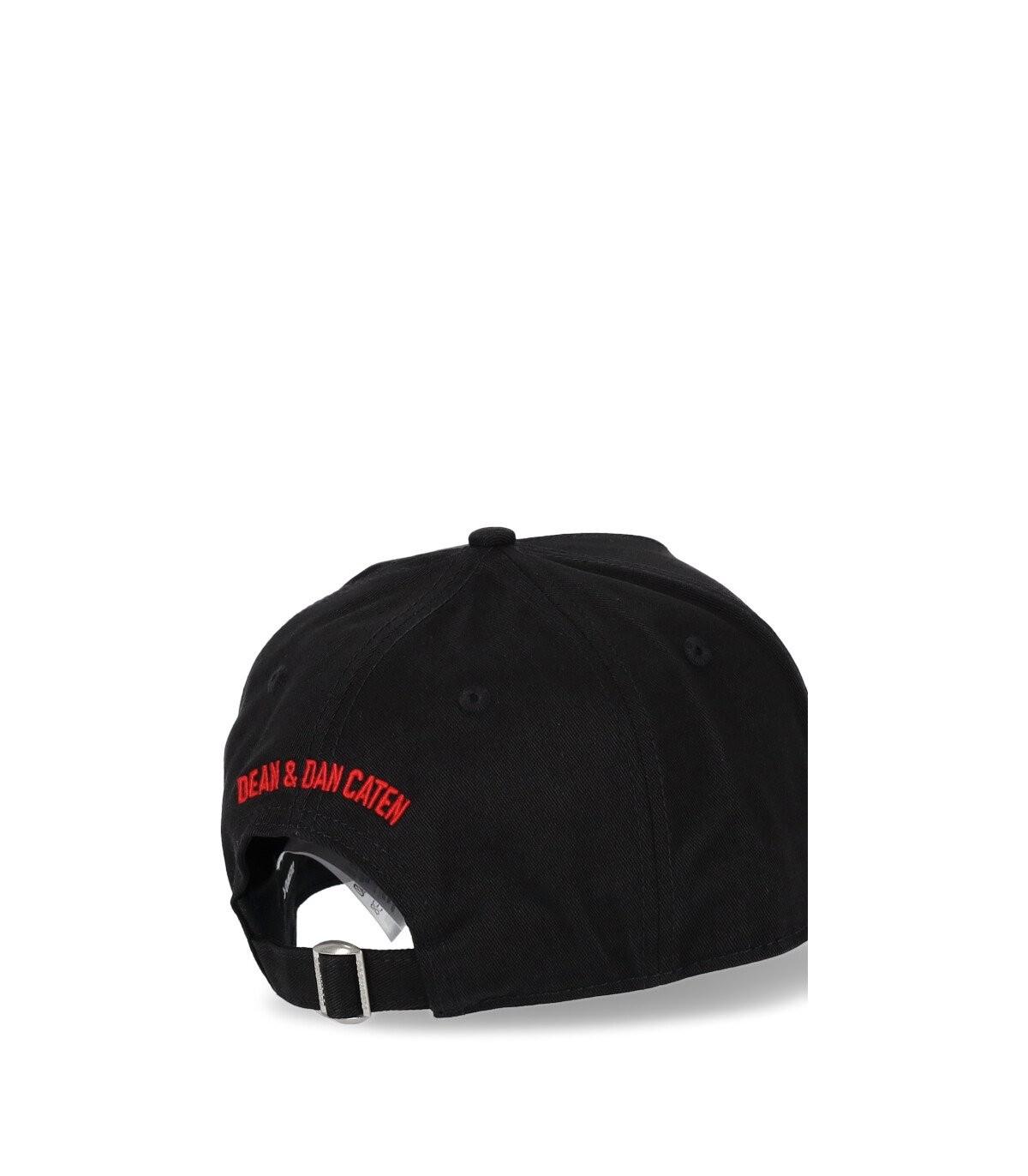DSquared² D2 Patch Red Blue Baseball Cap in Black for Men | Lyst