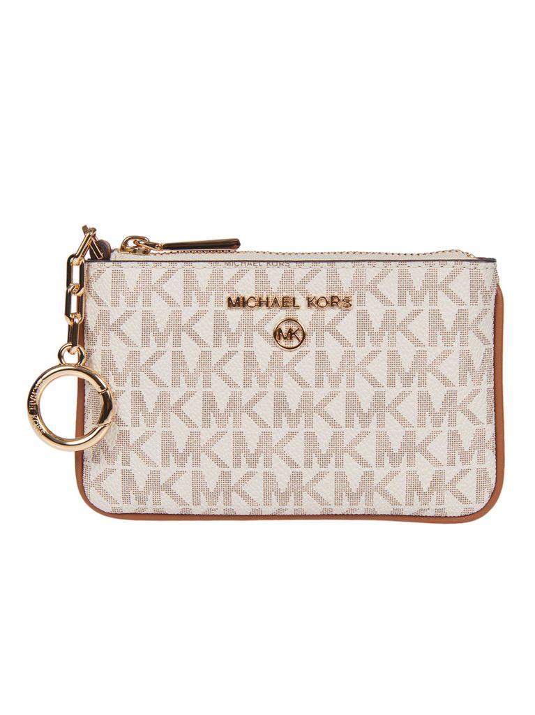 white leather michael kors wallet