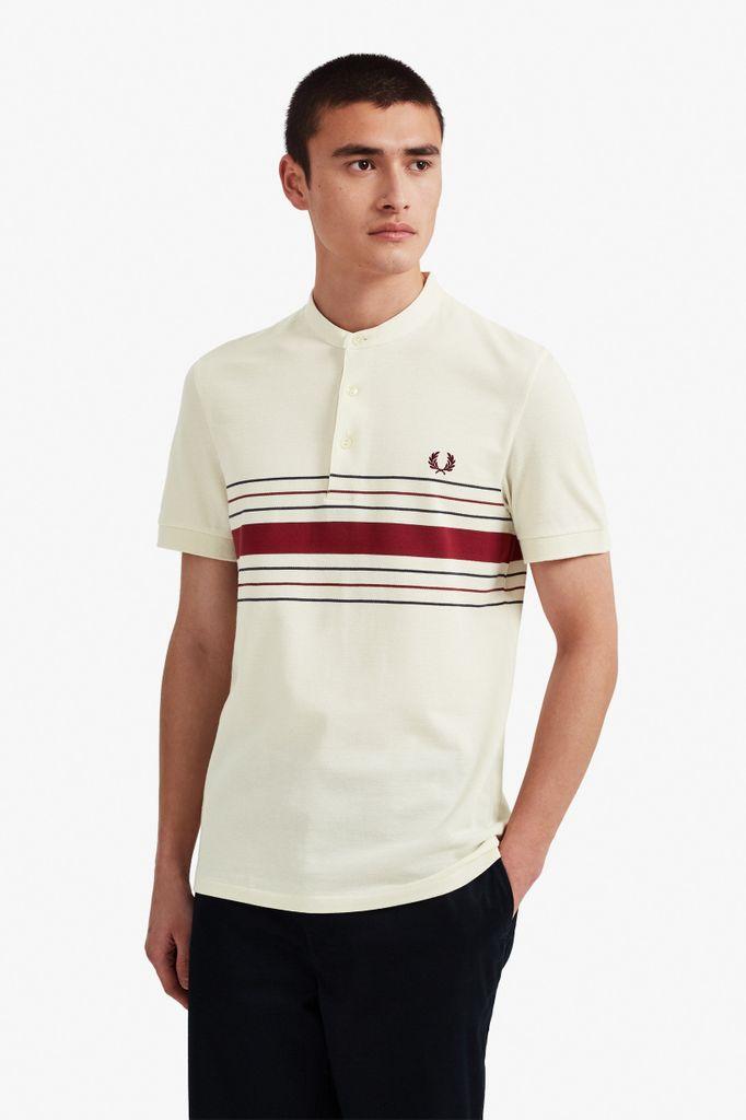 Fred Perry Cotton Collarless Striped 