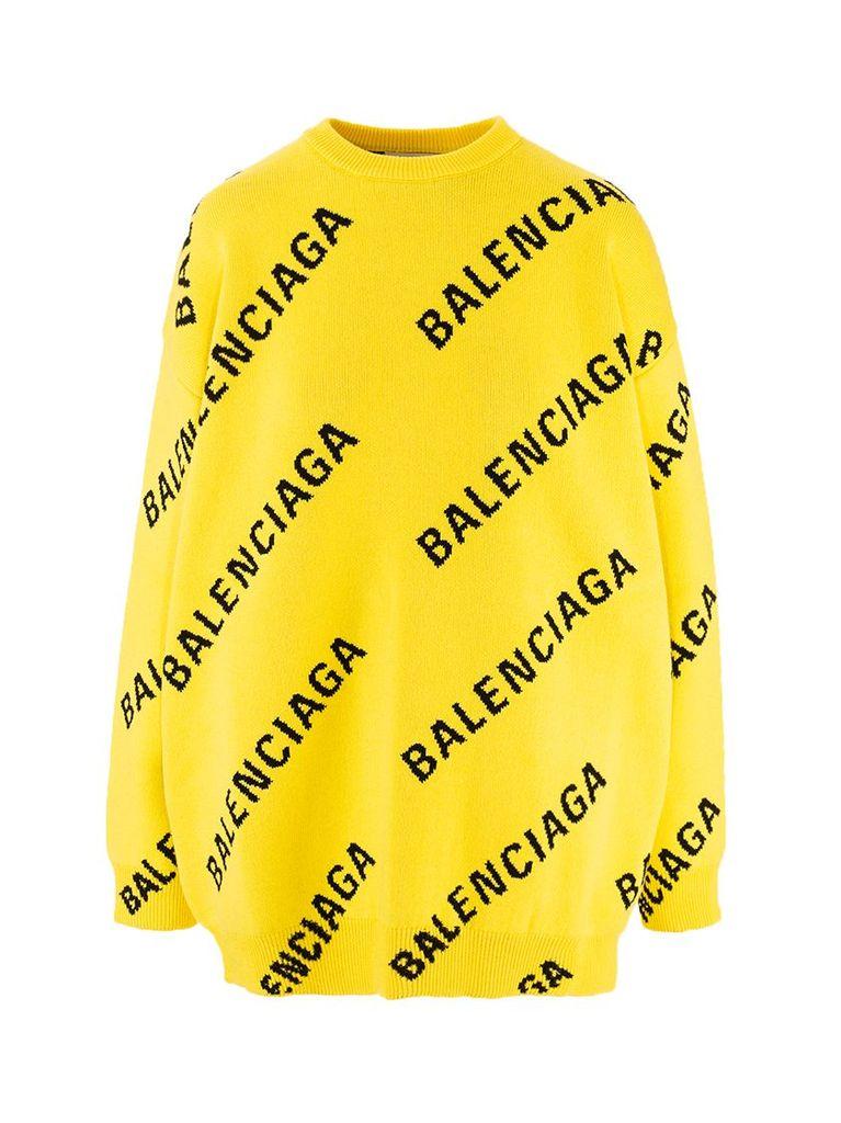 balenciaga sweater yellow