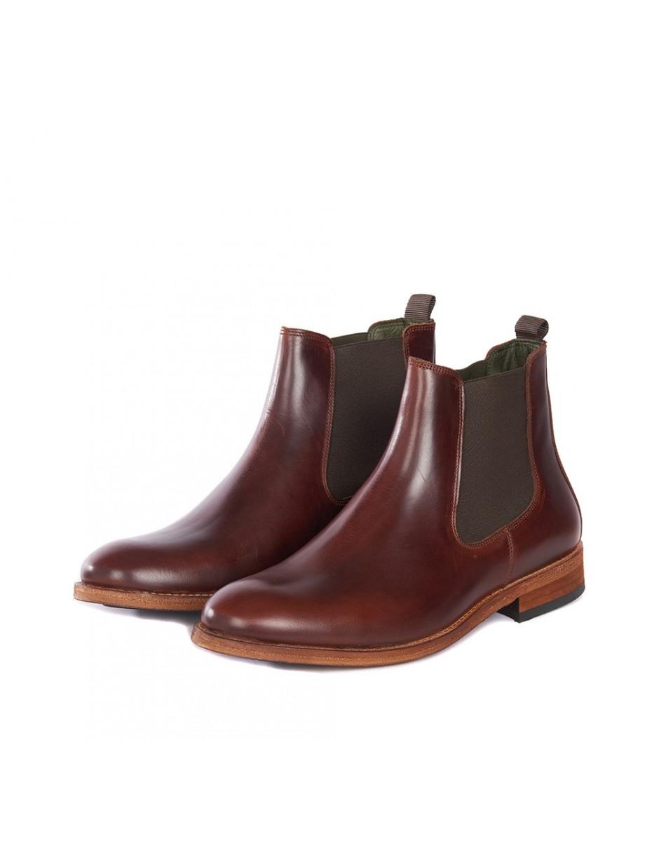 barbour raunds wing cap brogue chelsea boots
