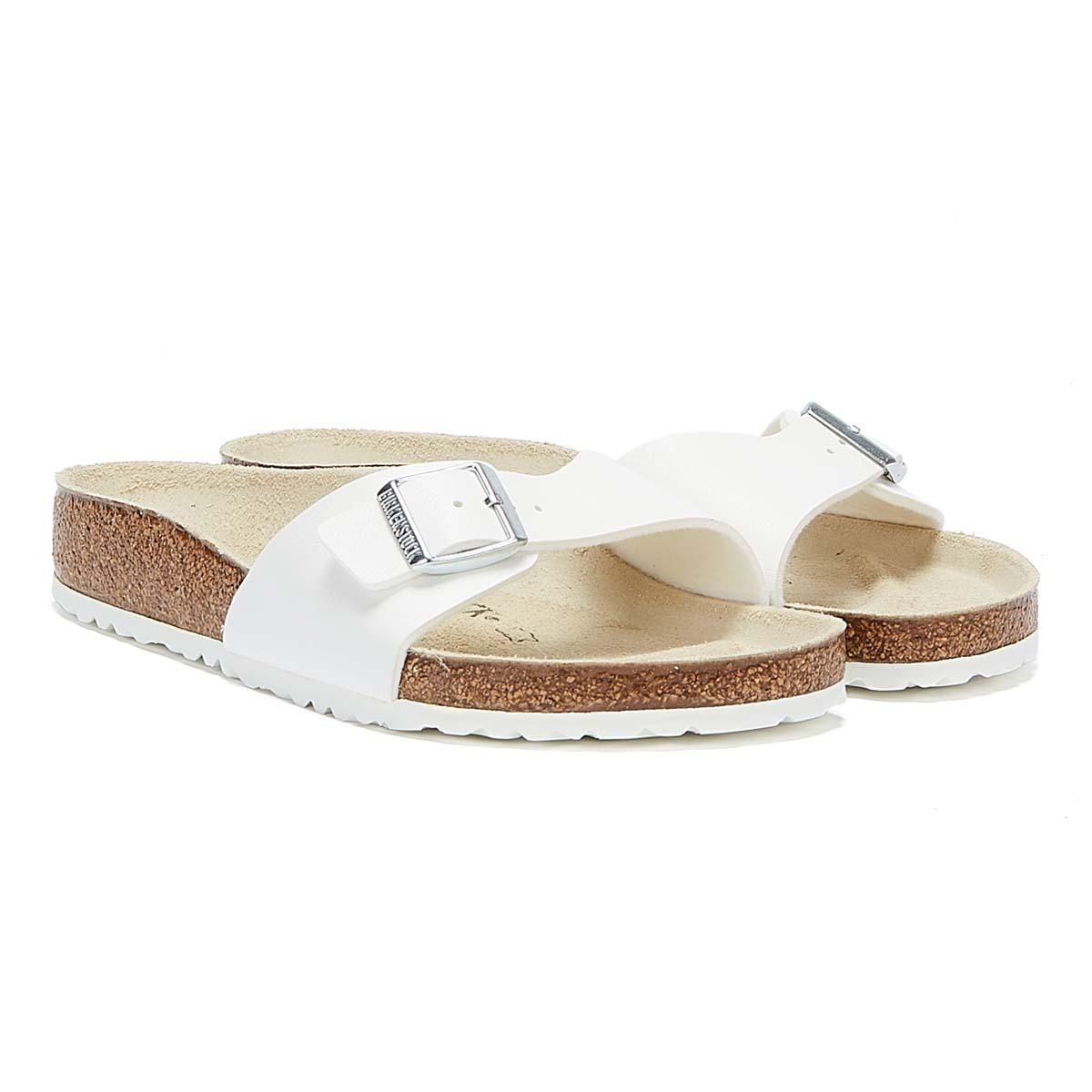 Birkenstock Madrid Birko Flor Sandals in White - Save 8% | Lyst Australia