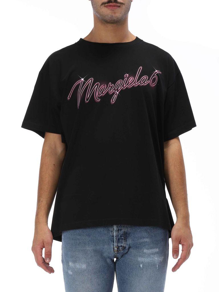 MM6 by Maison Martin Margiela Cotton Oversized T-shirt Choker Half ...