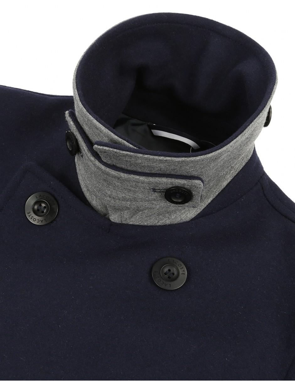 lacoste mens pea coat