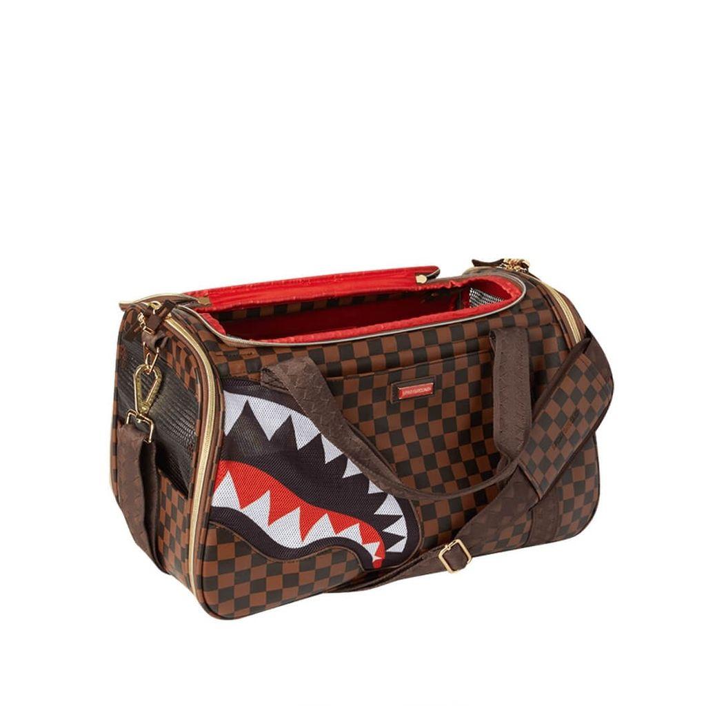 Sprayground Synthetic Sharks In Paris Pet Carrier Bag in Brown | Lyst