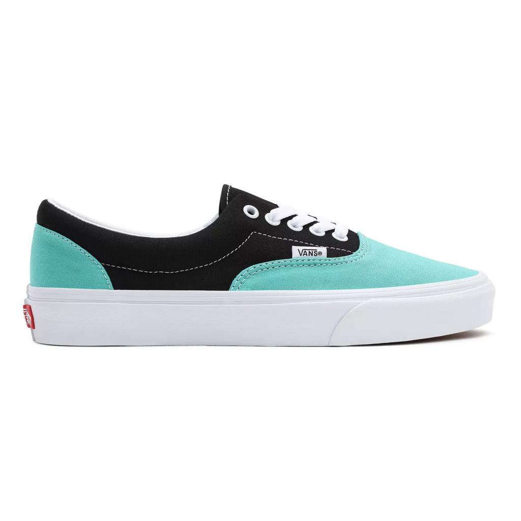 black and mint green vans