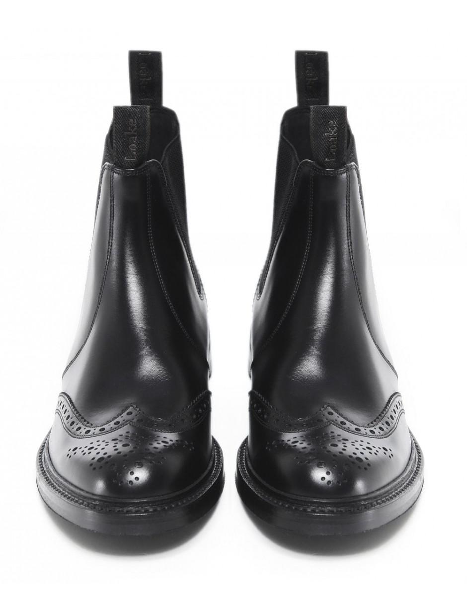 loake black brogue boots