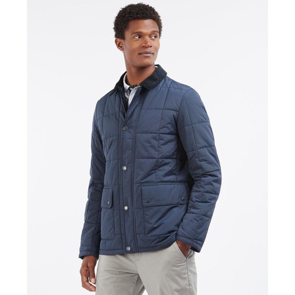 Barbour Corduroy Box Diggle Quilted Jacket Navy Mqu1415ny51 in Blue for Men  - Save 41% | Lyst