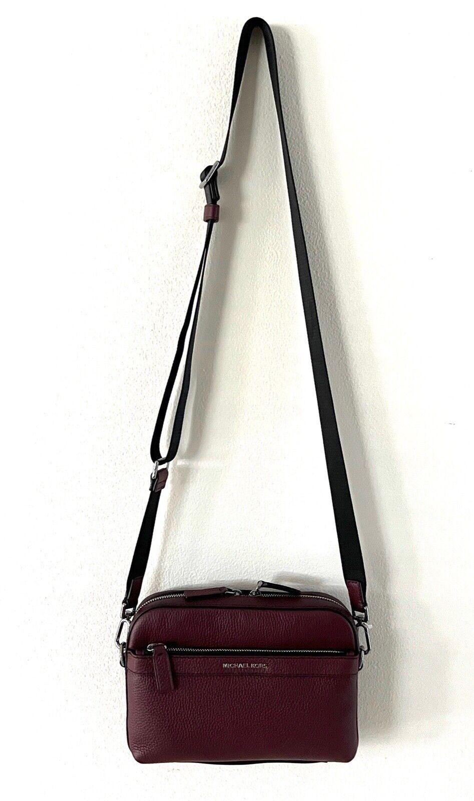 Michael Kors Cooper Pebbled Leather Utility Crossbody Messenger Bag in