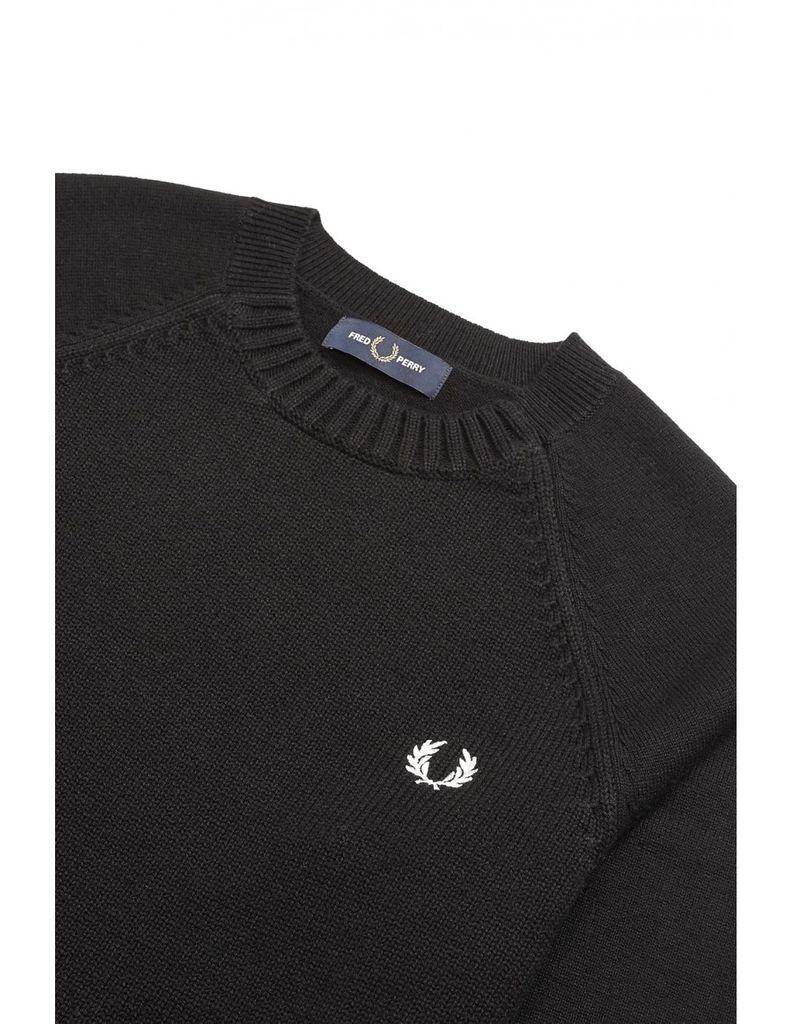 fred perry jumper black and white