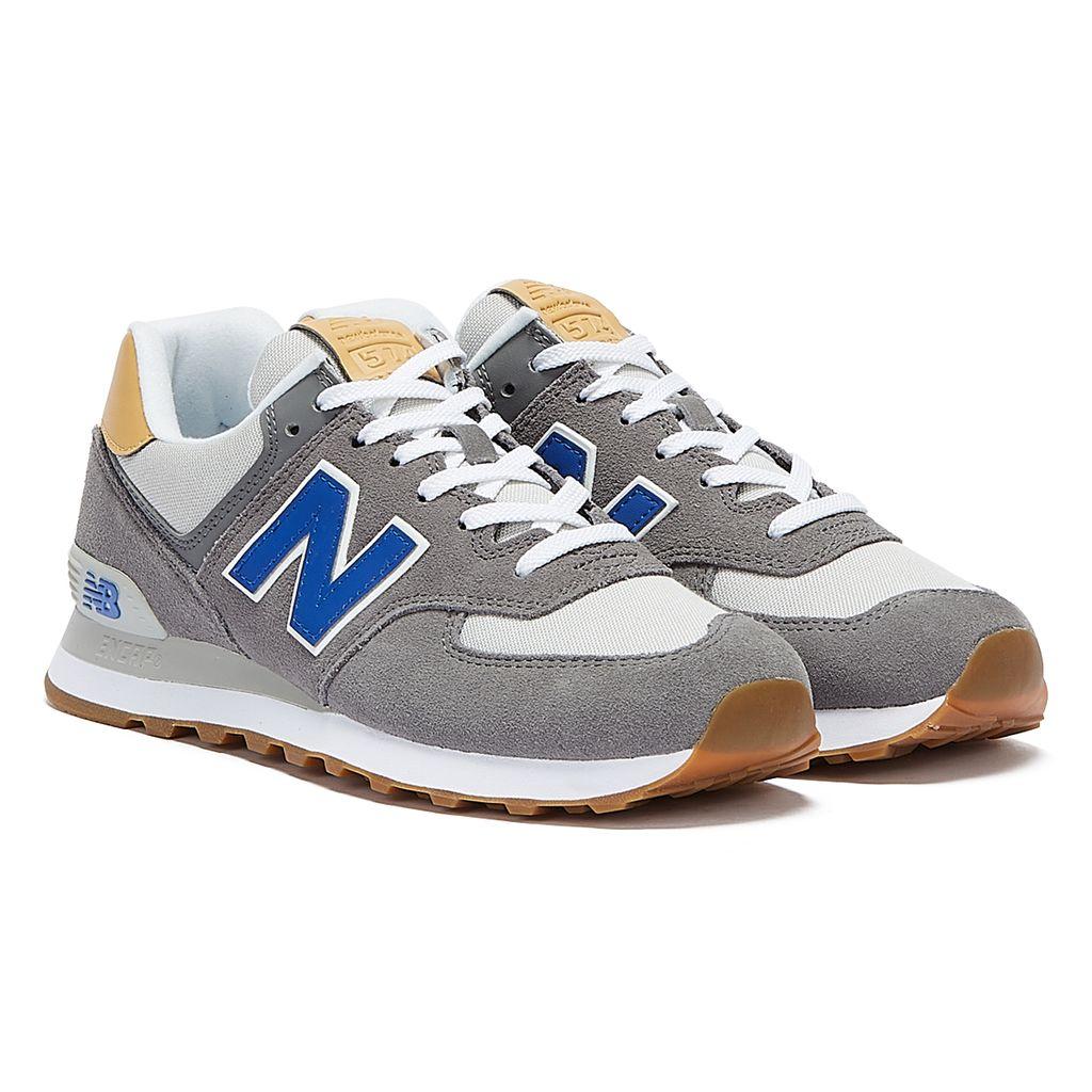 New Balance 574 / Blue / Tan Trainers in Grey for Men | Lyst Canada
