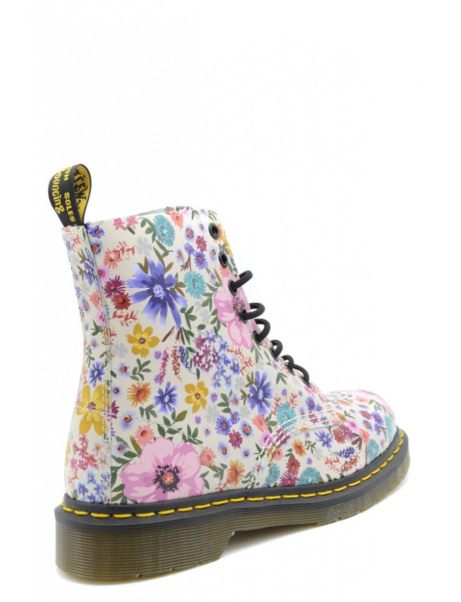 Dr martens white floral boots cheap