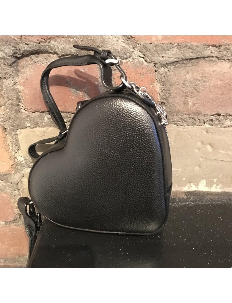 Vivienne Westwood Leather Johanna Heart Crossbody Bag Black Lyst