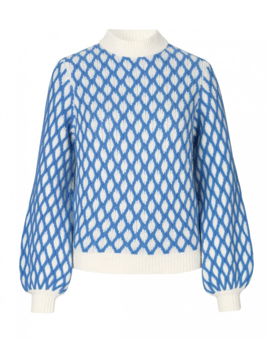 Stine Goya Wool Carlo Jumper in Blue 
