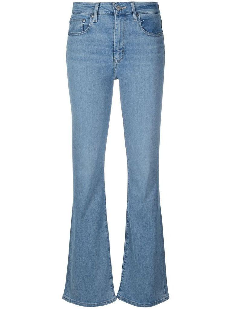 Levi's Denim Mid-rise Flared Jeans in Blue | Lyst