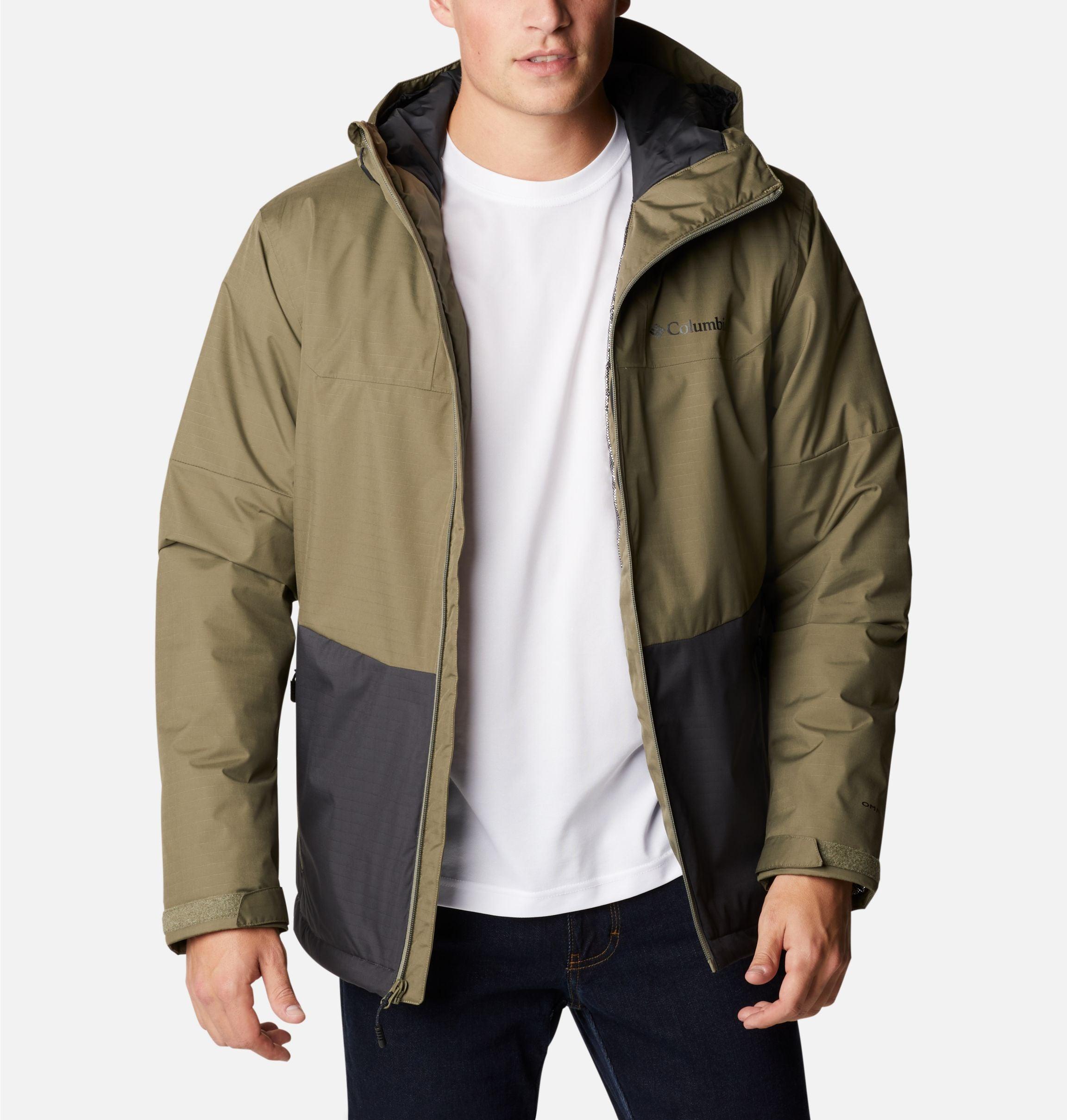 olive green insulated jacket