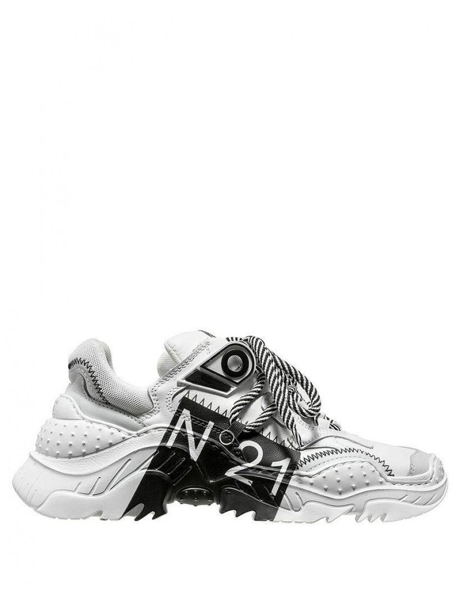 N 21 Leather Limited Edition Billy Sneakers In White Lyst