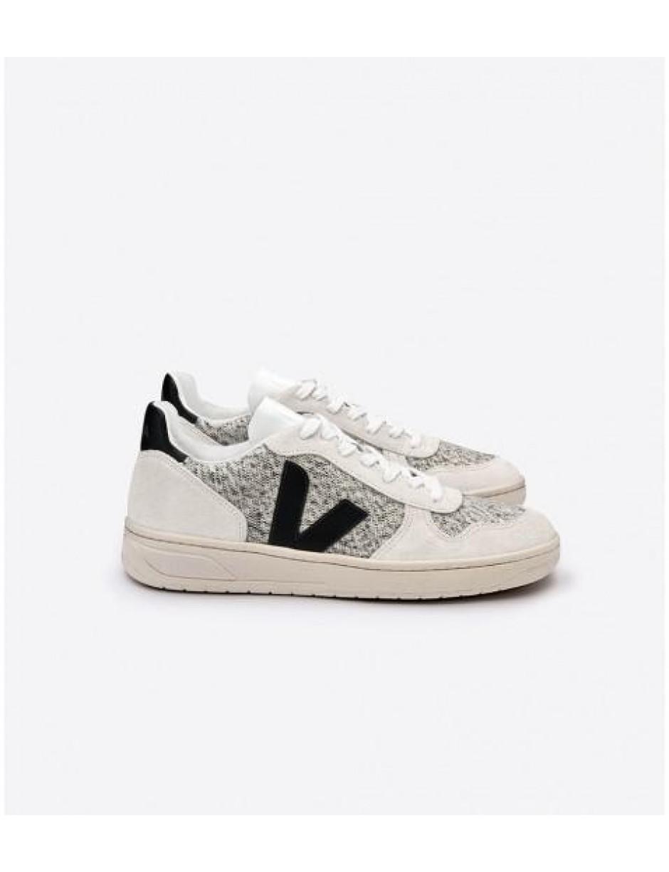 veja v10 flannel snow black