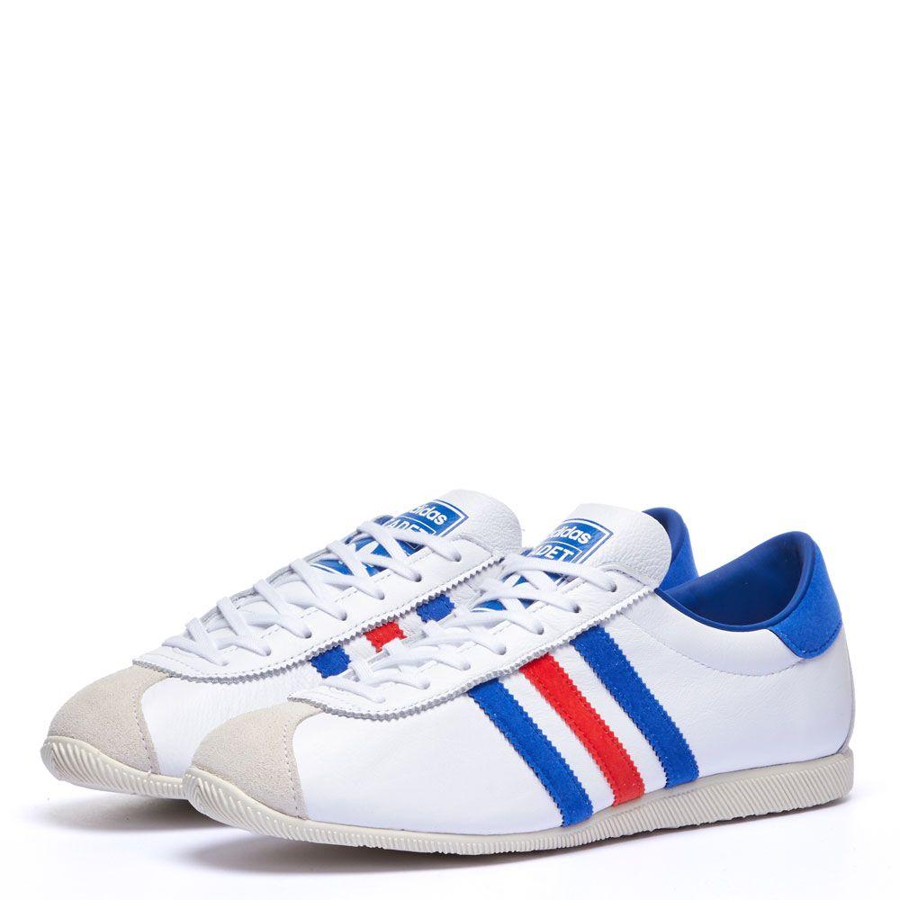 adidas Leather Cadet Trainers in White | Lyst
