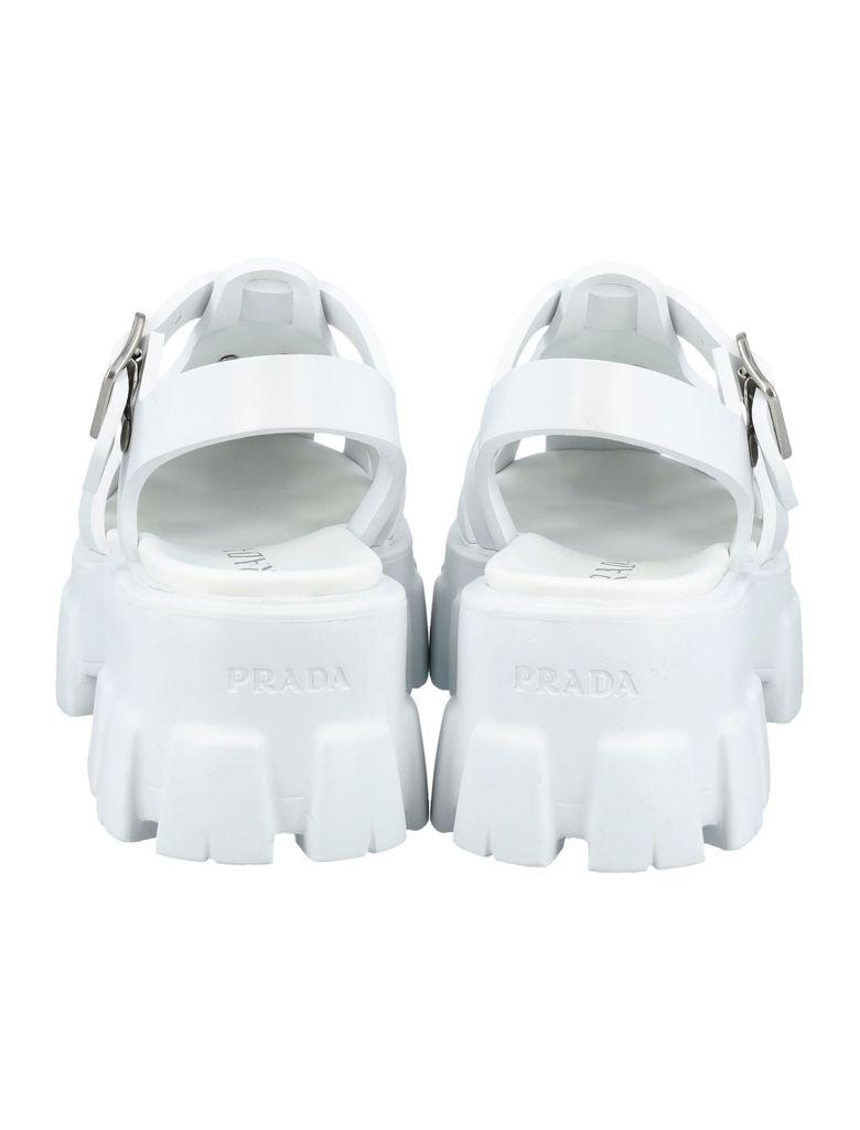Prada Foam Rubber Sandals in White - Lyst