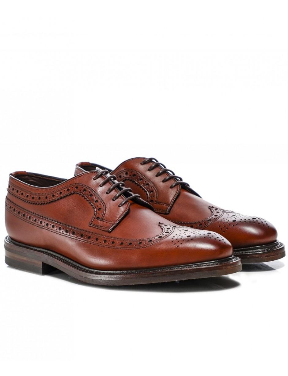 Loake Leather Birkdale Derby Brogues in Brown for Men - Lyst