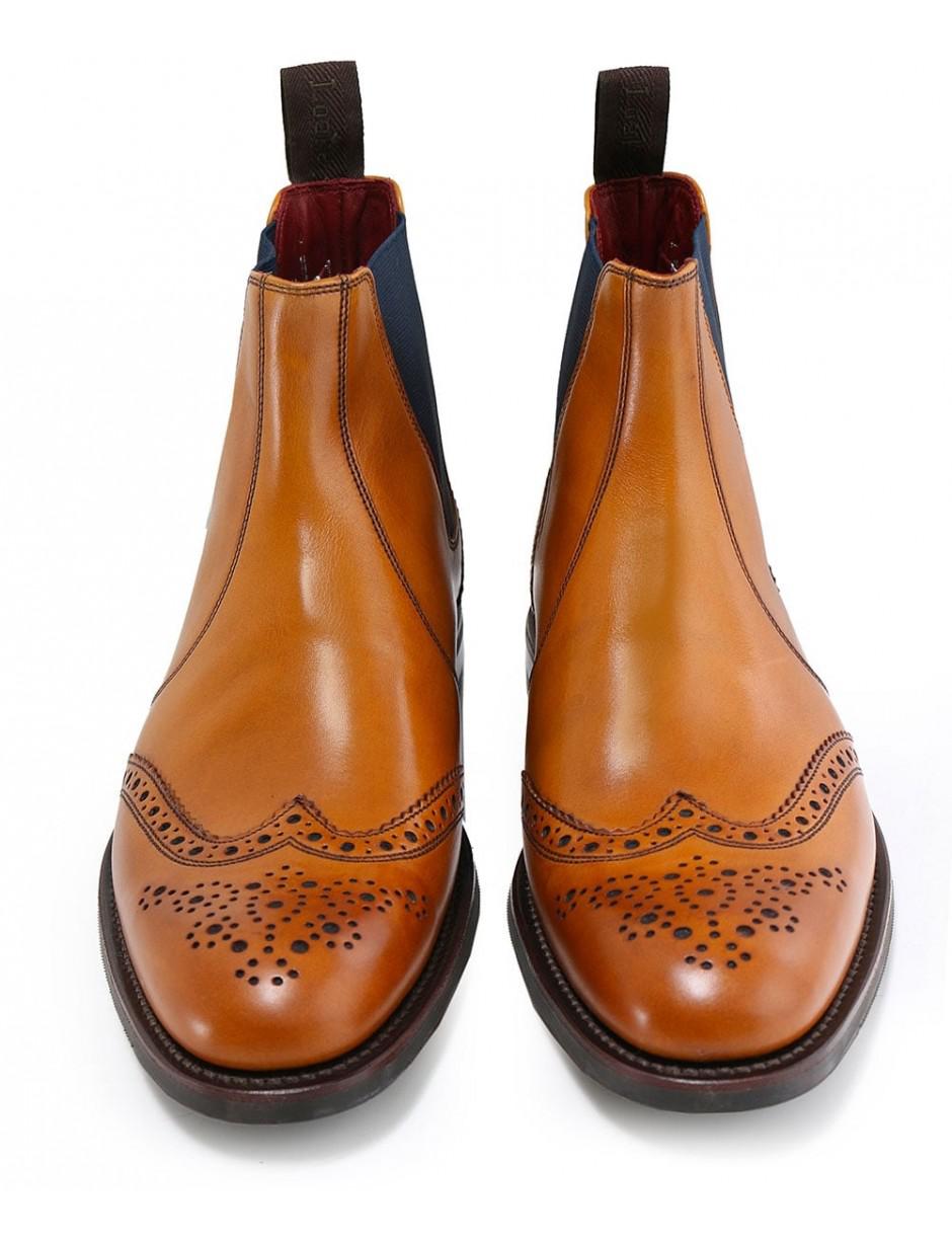 loake brogue chelsea boots
