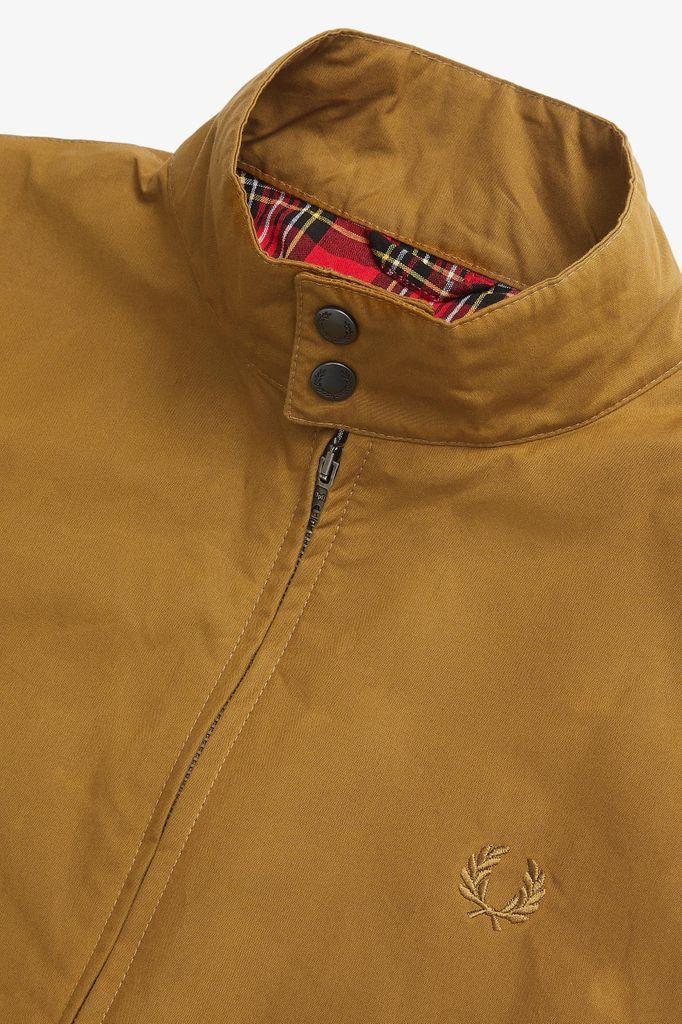 Fred Perry Cotton Fred Perry Made In England Waxed Harrington Jacket - Olive Drab in Green for 