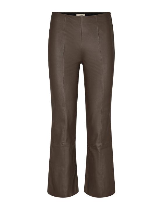 Levete Room Levate Room Gloria Leather Trousers Mocca in Brown (Gray ...