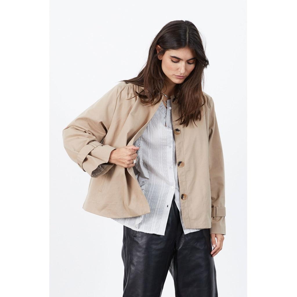 Lolly's Laundry Cotton Viola Jacket in Brown - Save 3% | Lyst