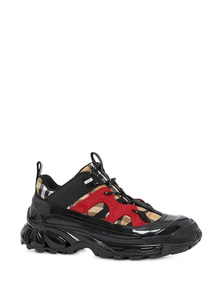 vintage check cotton sneakers price