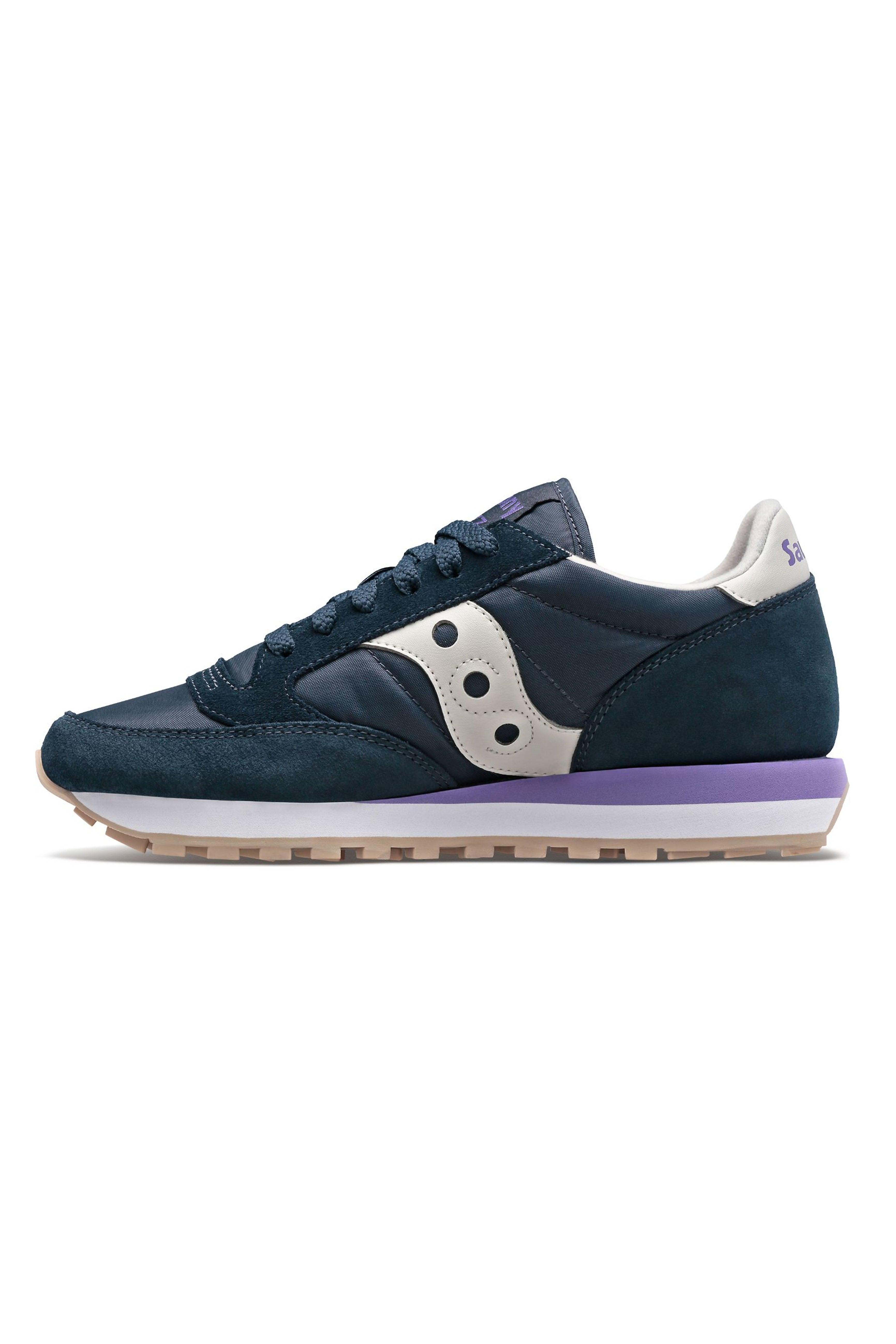 Details about   SAUCONY women shoes Blue nylon and suede Jazz Original sneaker silver pink 