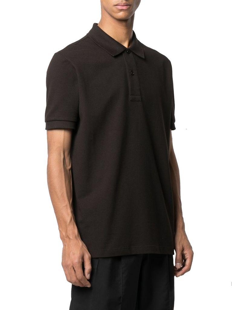 Bottega Veneta Men's 649058v01g02113 Brown Cotton Polo Shirt for Men - Lyst